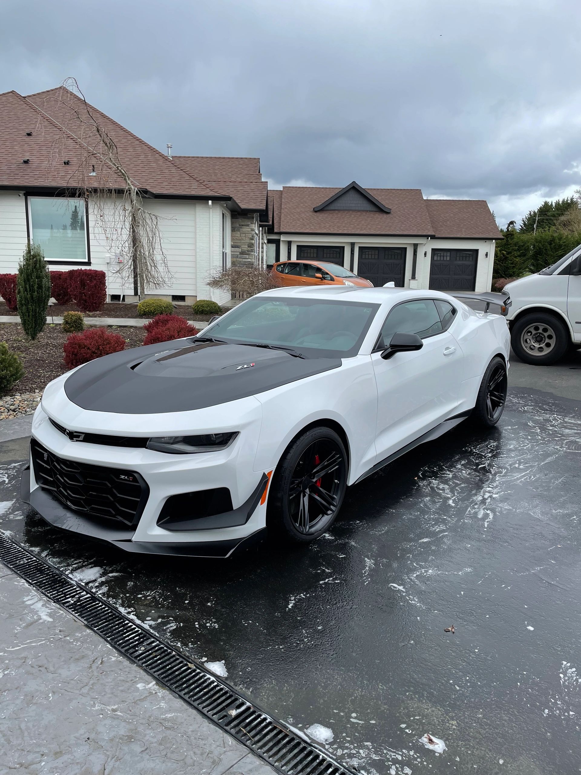 Car detailing results showing deep gloss finish