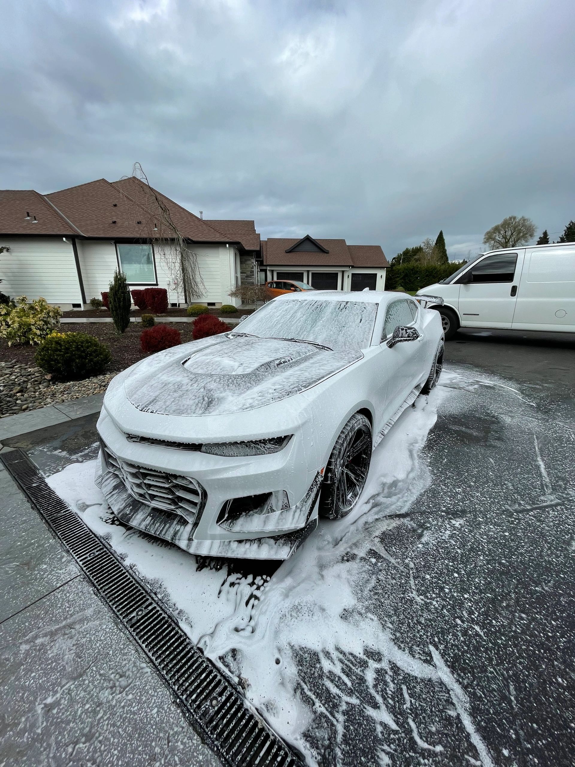 Exterior detailing with glossy finish