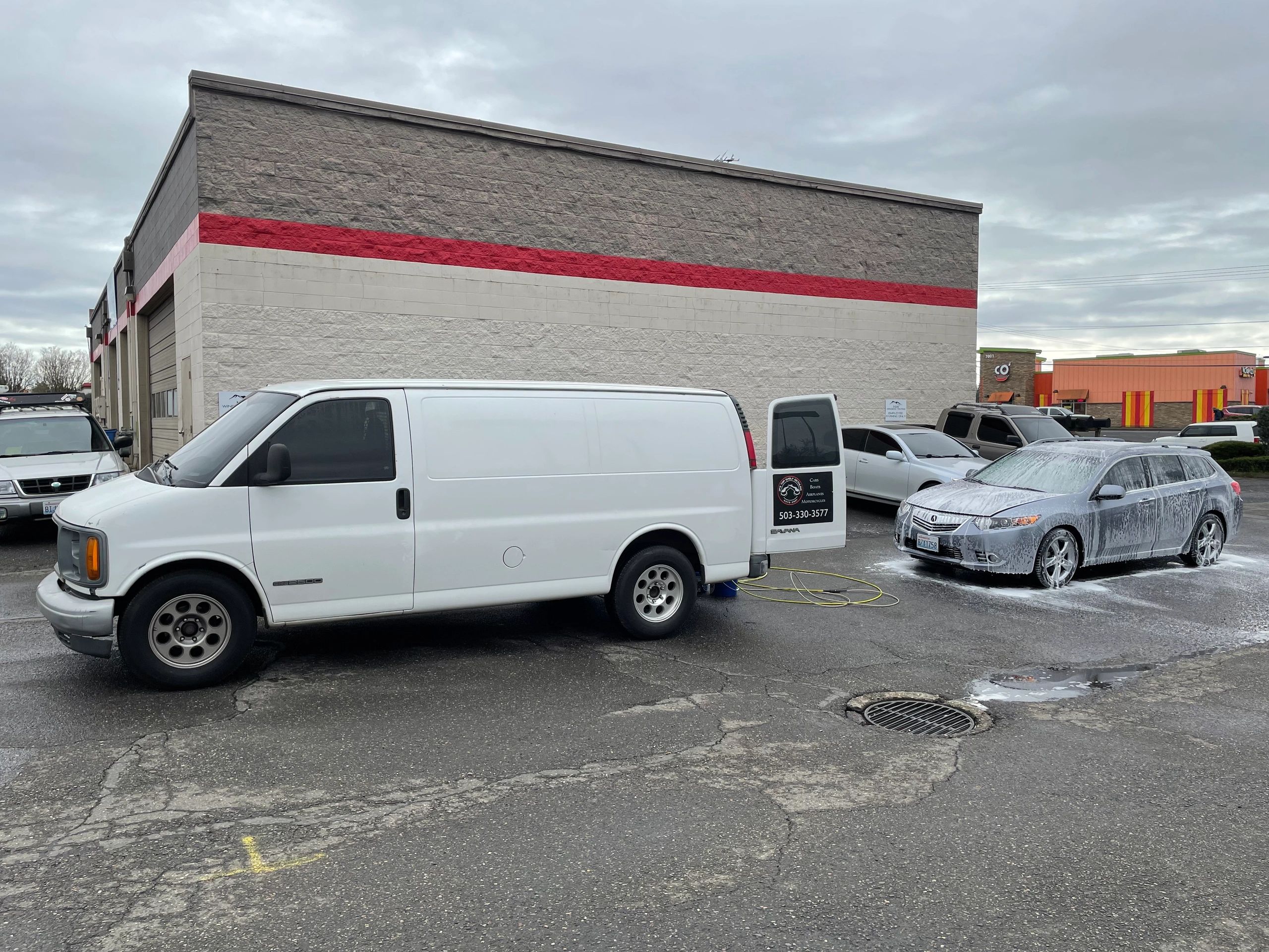 Ceramic coating application