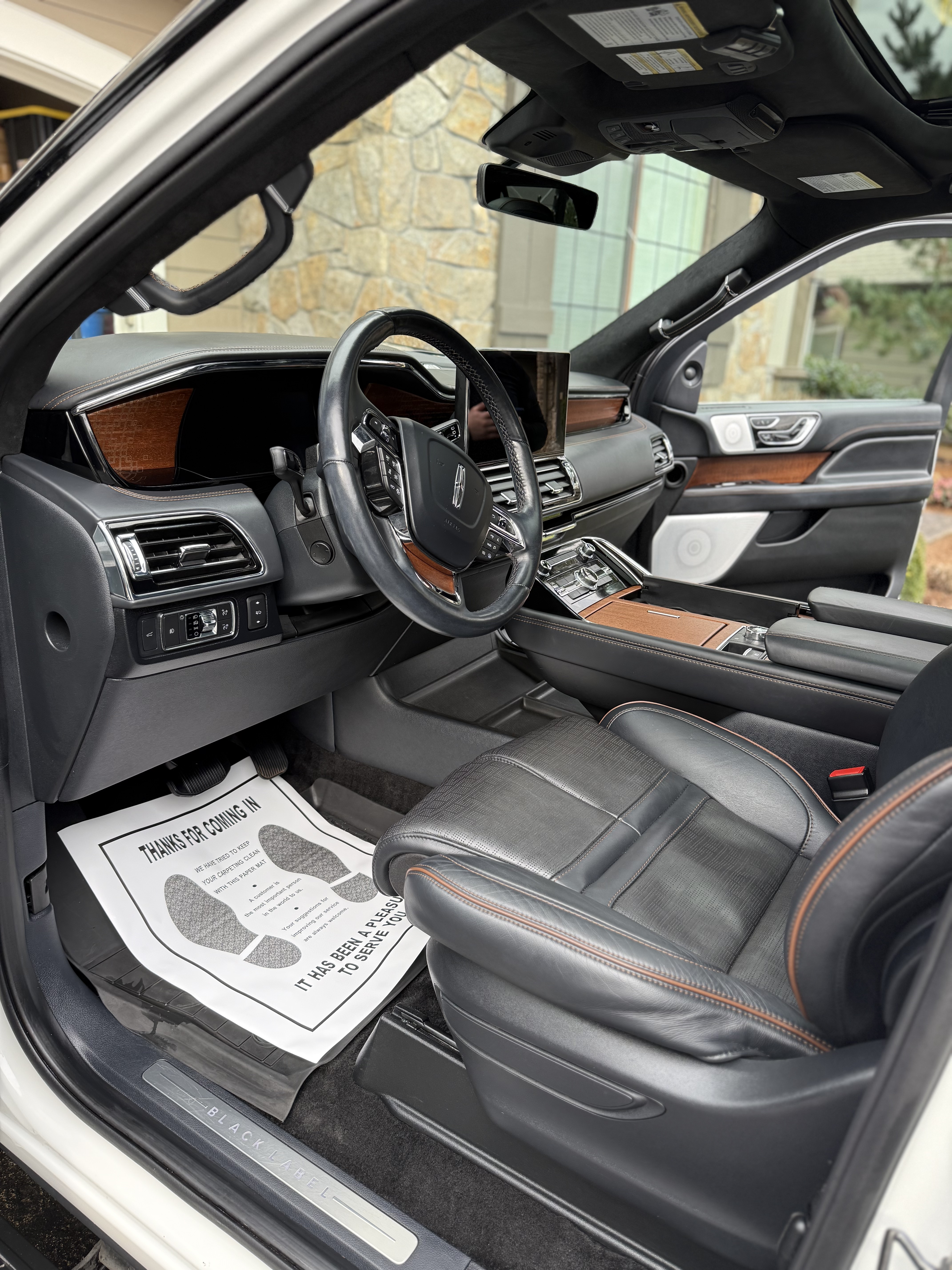 Interior detailing clean leather seats